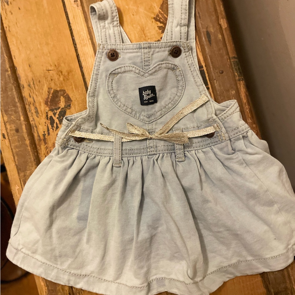9mo girls baby B’gosh overalls Jean dress